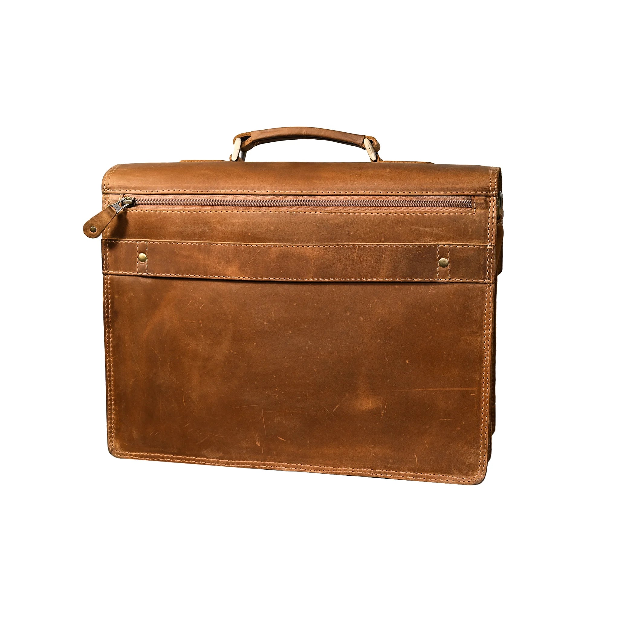 Handmade Cowskin Leather Briefcase & Messenger Bag | LE-9248