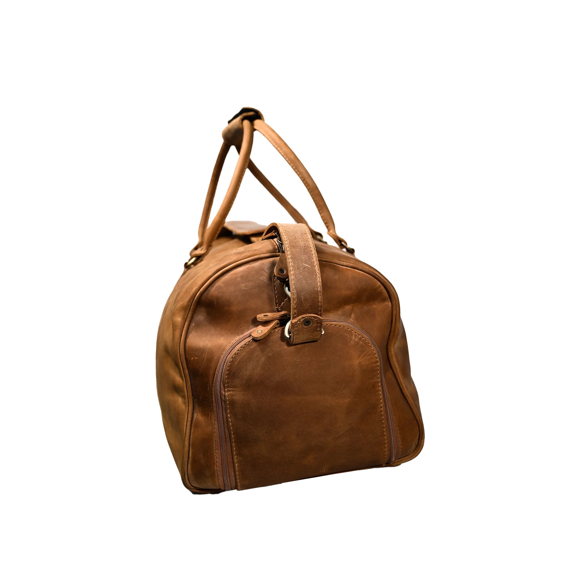 Handmade Cowskin Leather Travel Bag | LE-2894