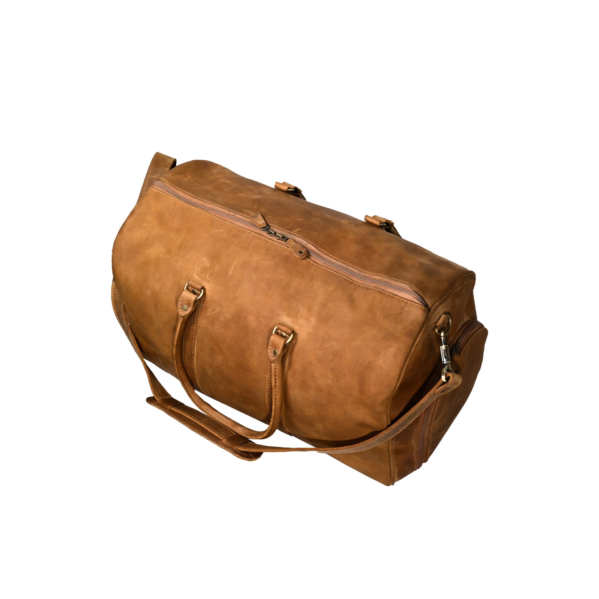 Handmade Cowskin Leather Travel Bag | LE-2894