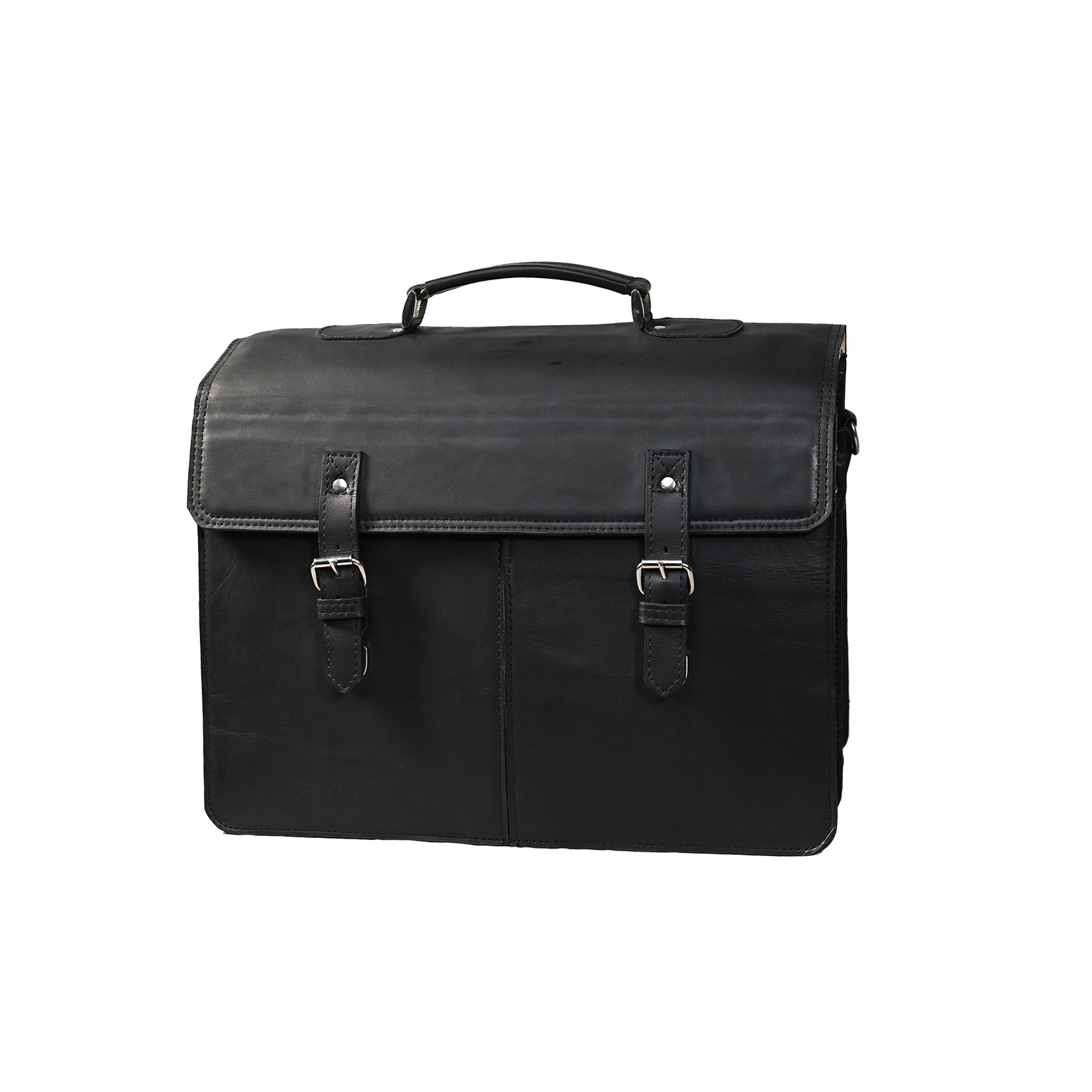 LE-9248 |  Leather Briefcase / Messenger Bag