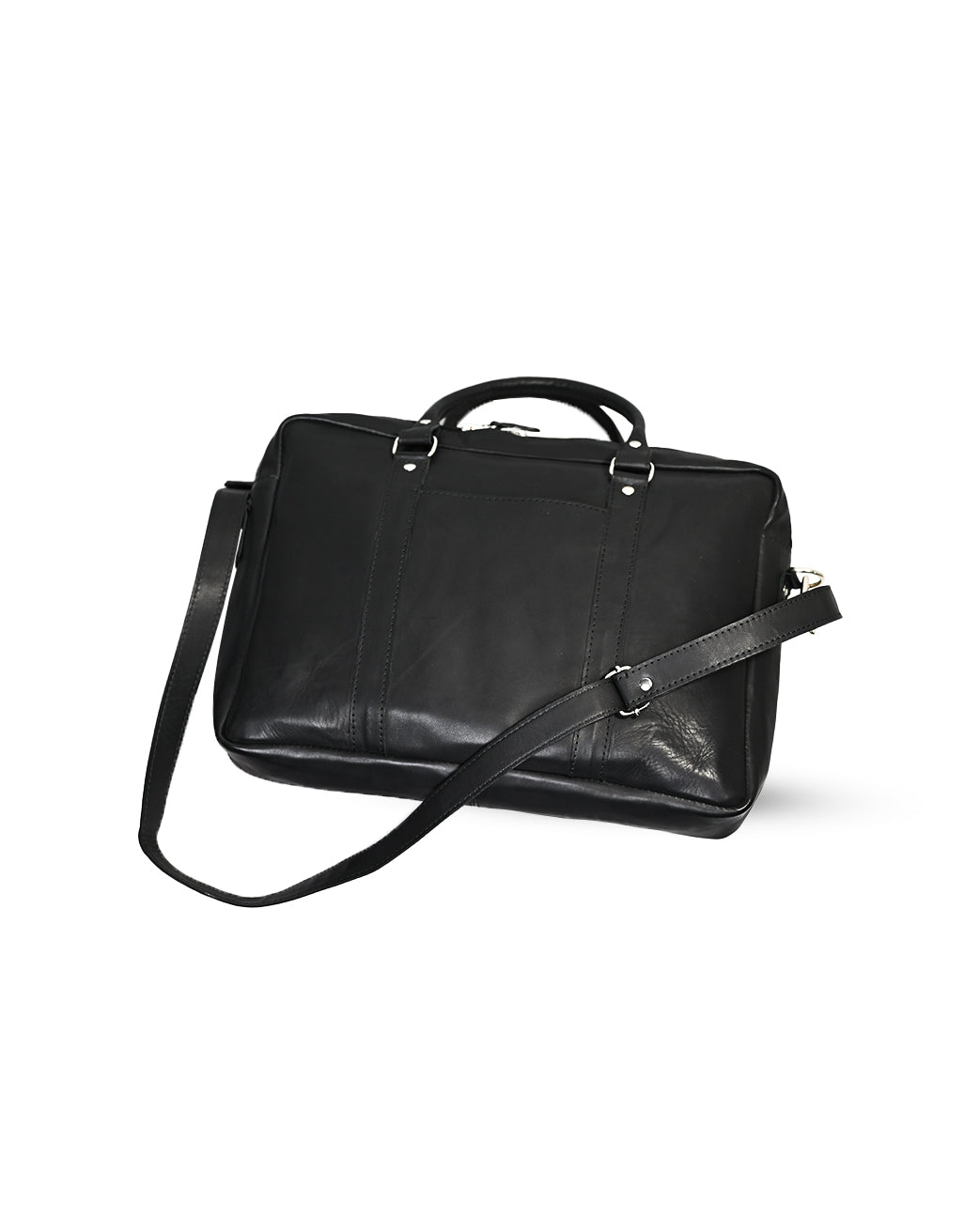 Belted Luxe Leather Trench Coat