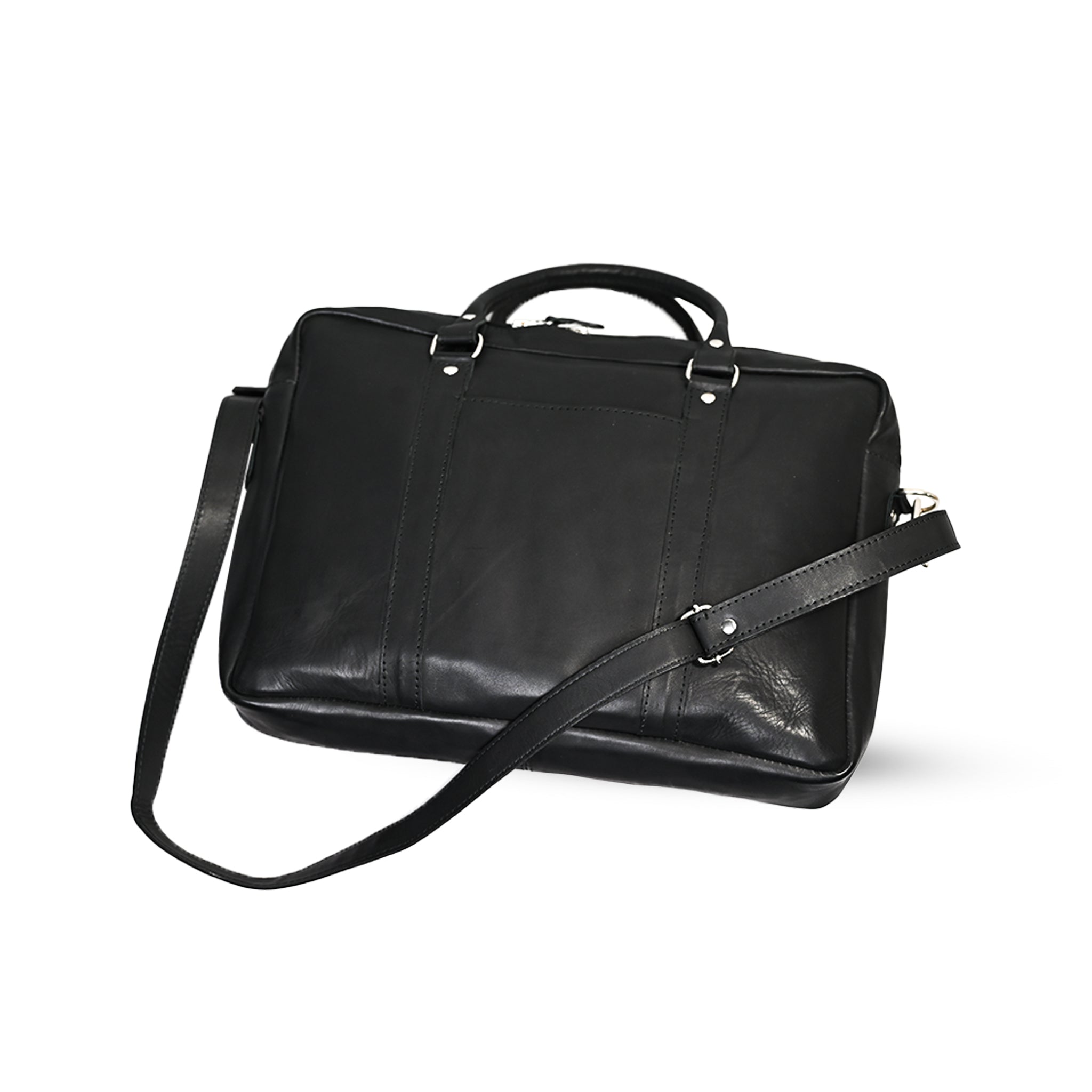 Belted Luxe Leather Trench Coat