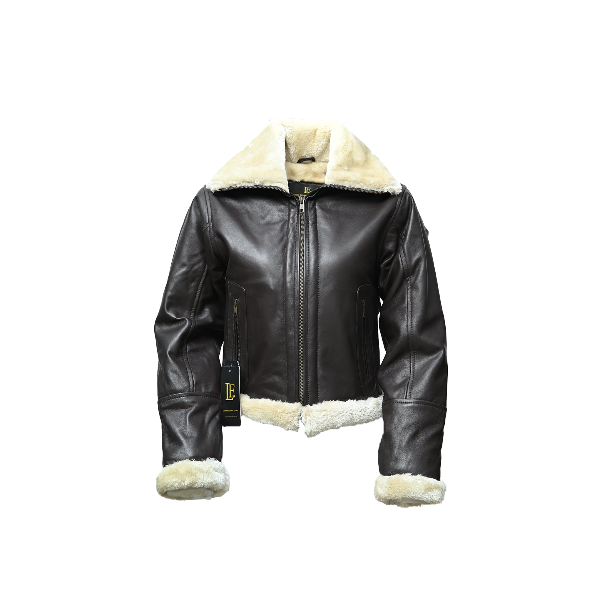 Shearling Style Fur-Lined Jacket | LE-105