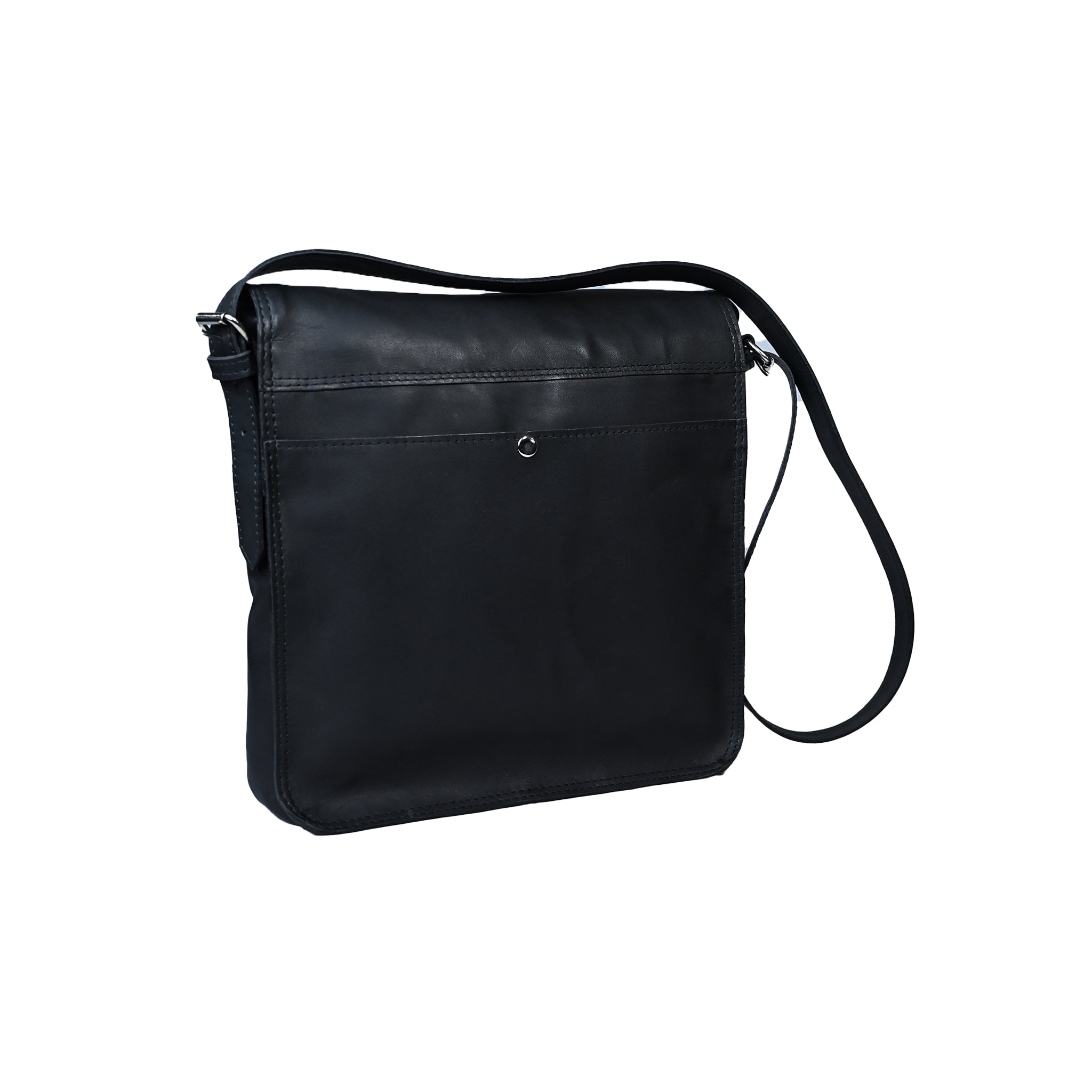 Slim Leather Messenger Bag with Tablet Sleeve | LE-3862