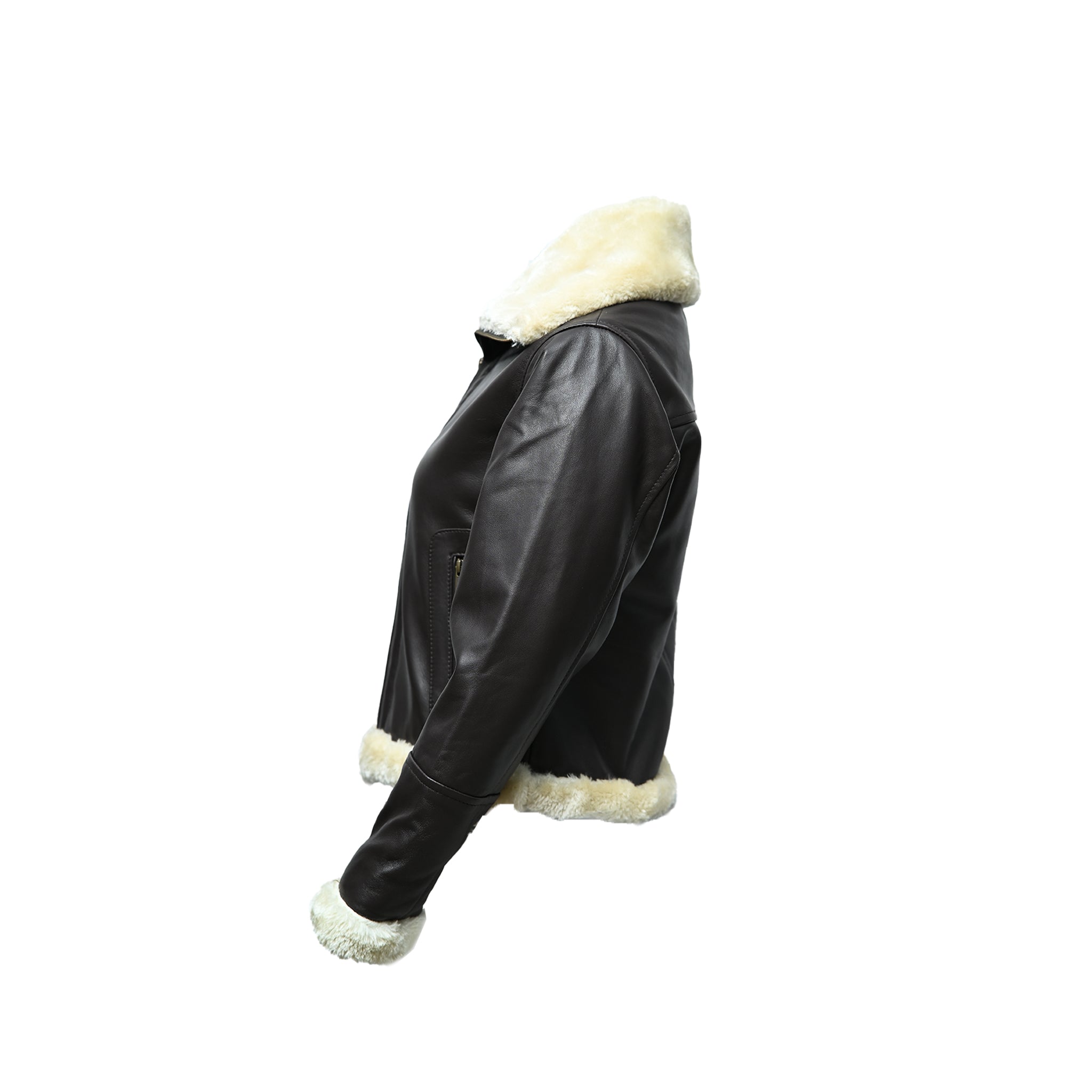 Shearling Style Fur-Lined Jacket | LE-105