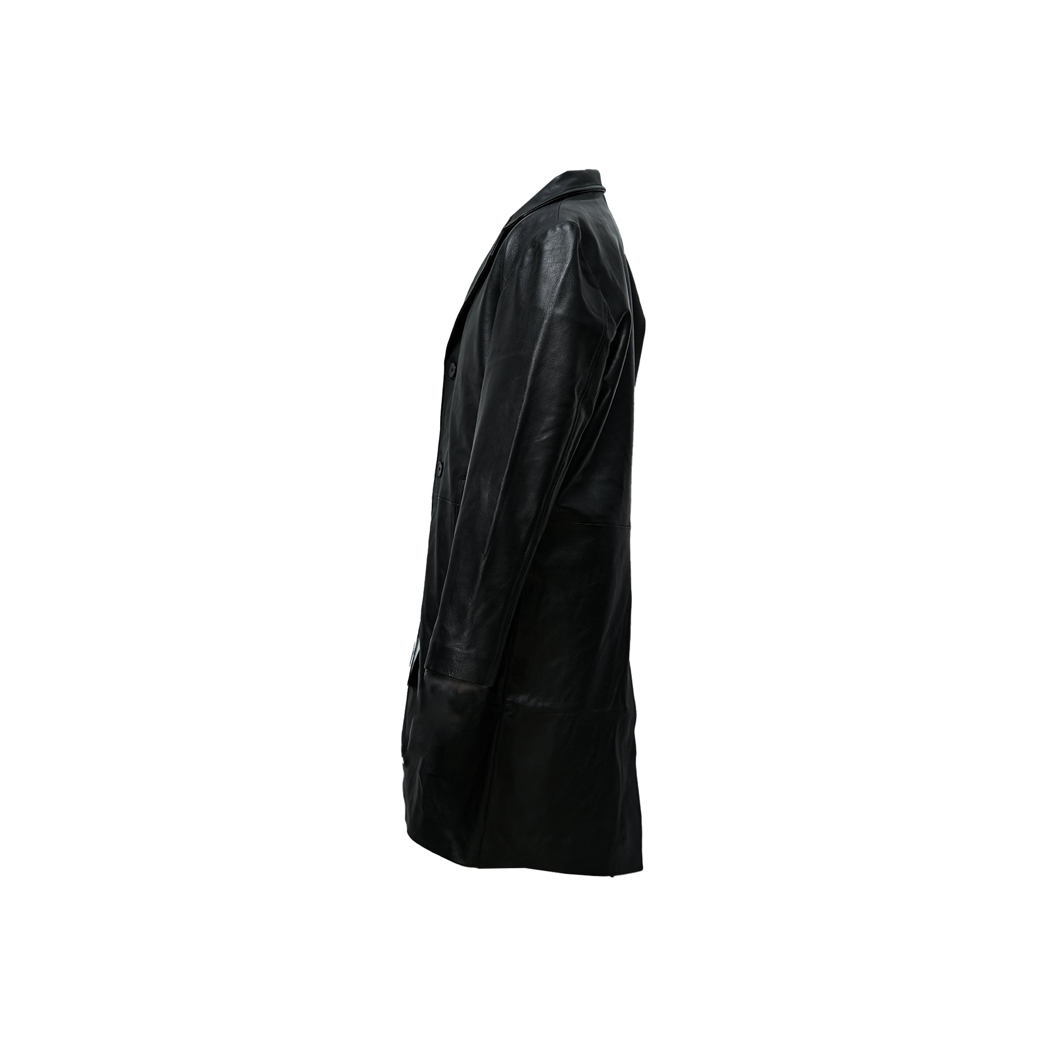 Men's Leather Overcoat | LE-631