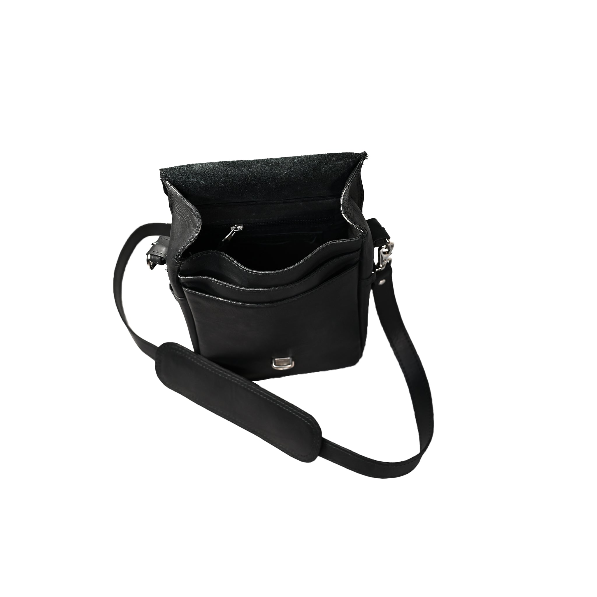 LE-3861 |  Full-Grain Leather Crossbody Bag